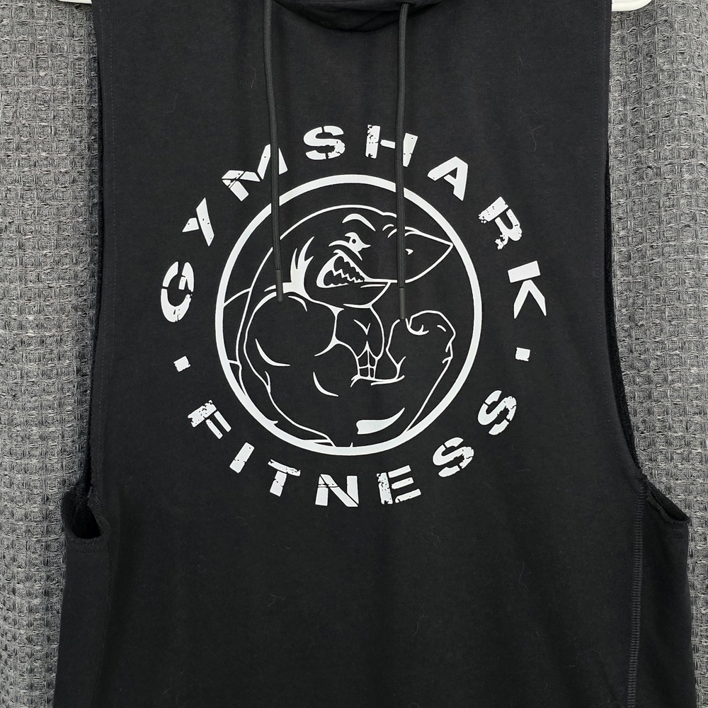 Gymshark Black Swimwear with Shark Emblem